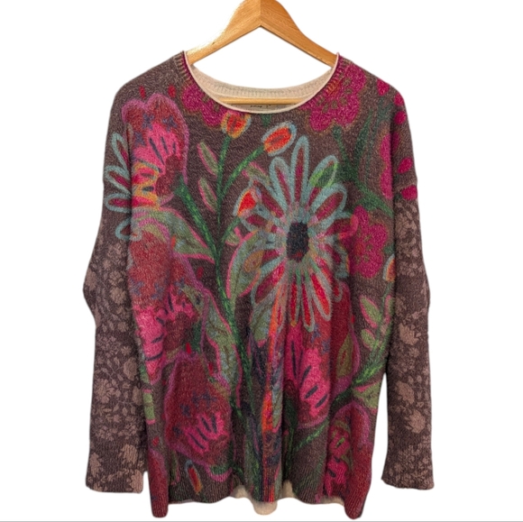 NATURAL LIFE Sweaters - Natural Life Floral Crew Neck Sweater Size Small New With Tags